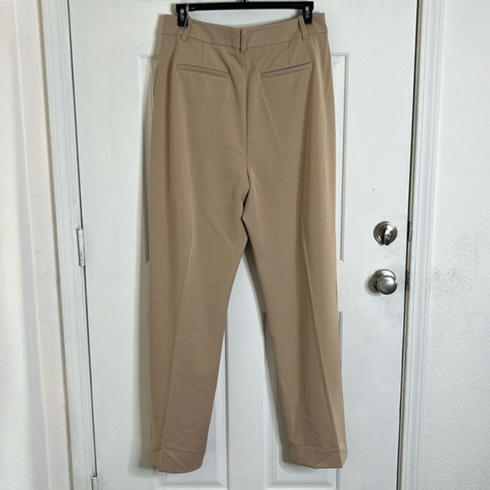 $218 Favorite Daughter The Favorite Pant Women Size 16 Beige High Rise Wide Leg - Picture 12 of 15